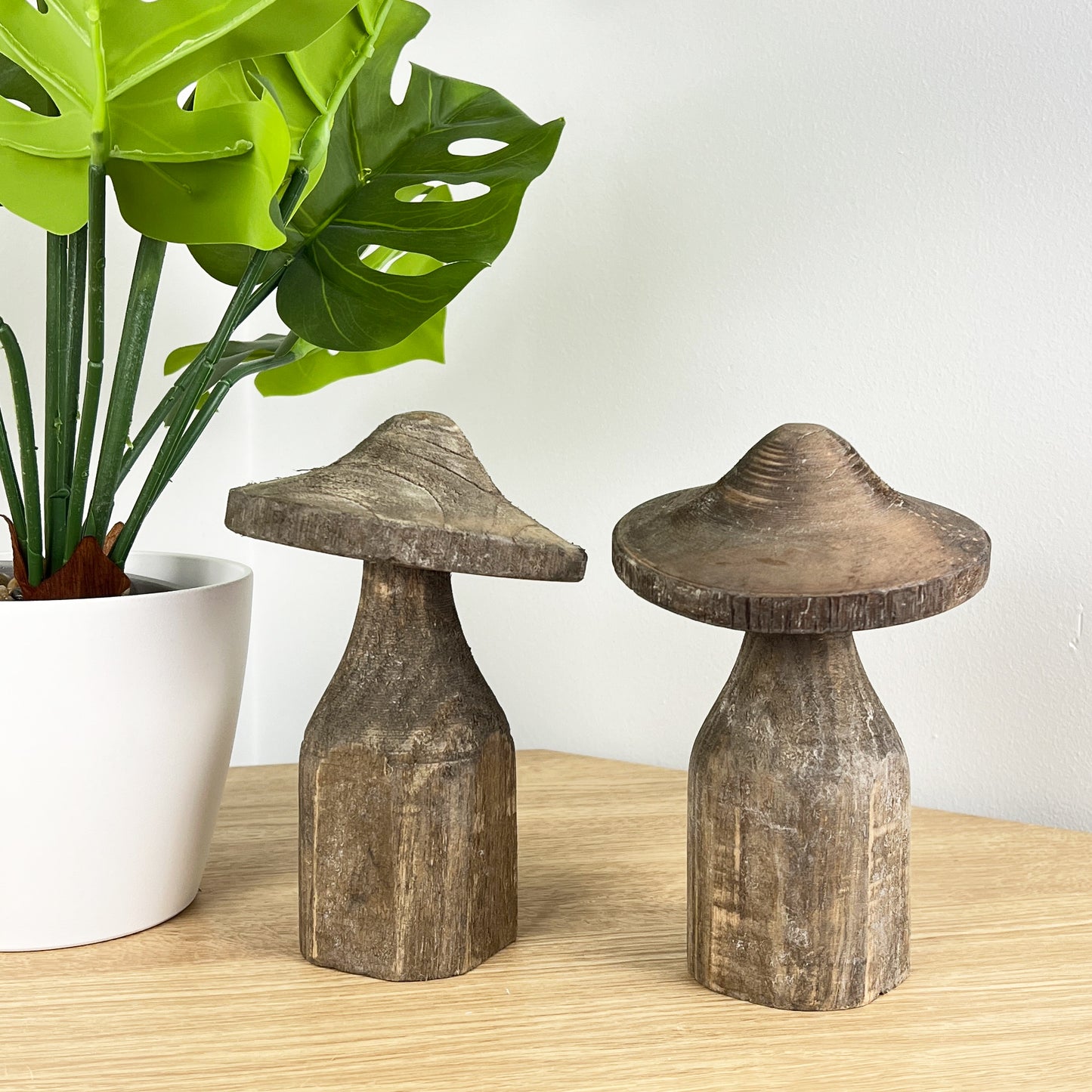 18cm Wooden Mushroom Ornament