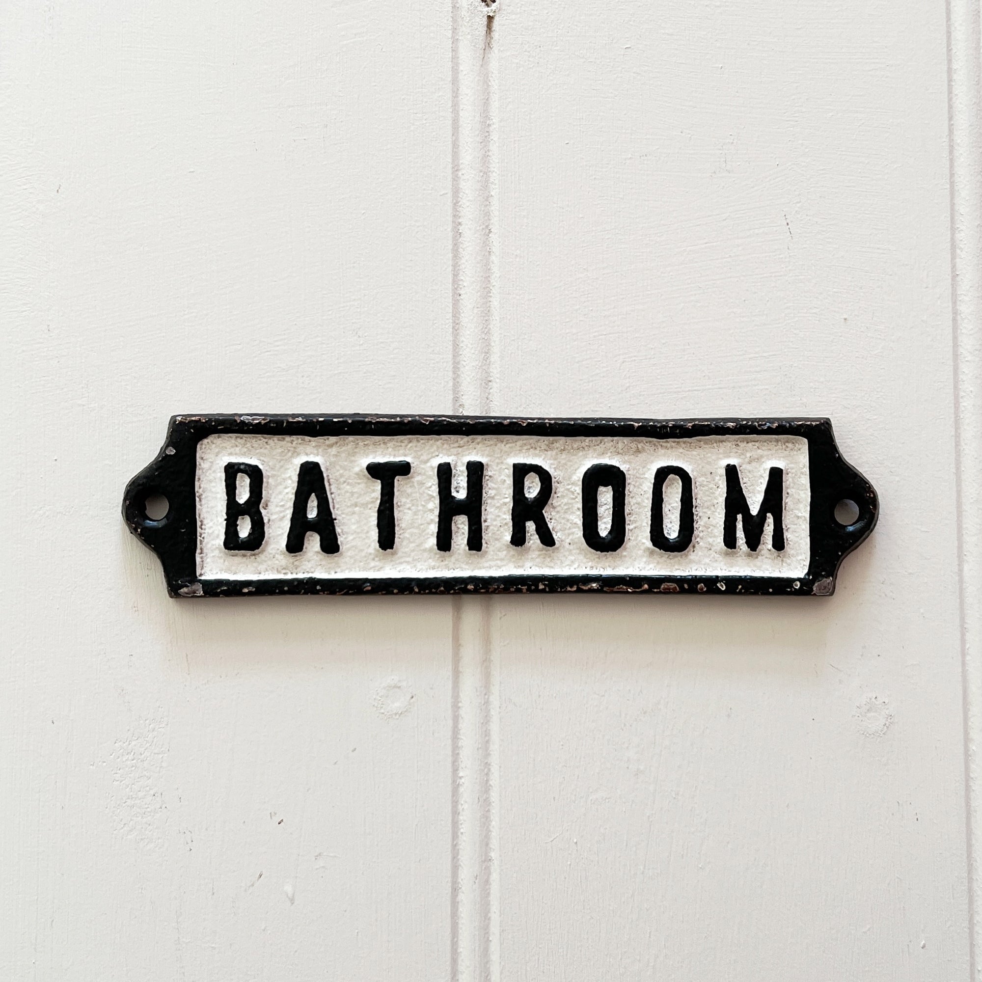 Bathroom Door Wall Sign