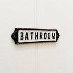 Bathroom Door Wall Sign