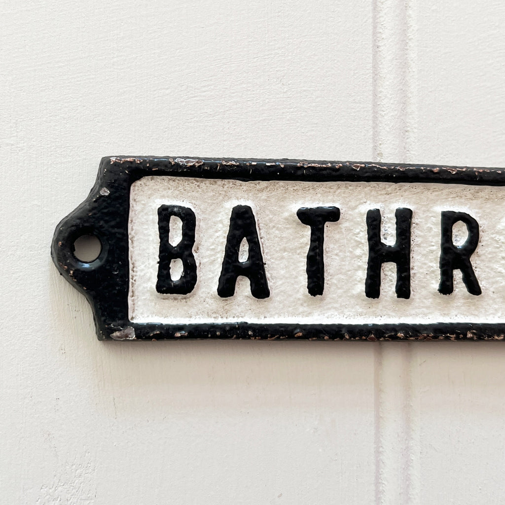 Bathroom Door Wall Sign
