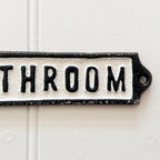 Bathroom Door Wall Sign