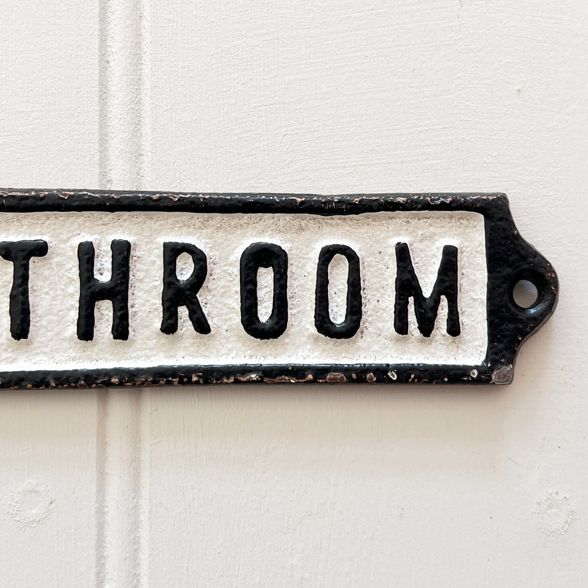 Bathroom Door Wall Sign