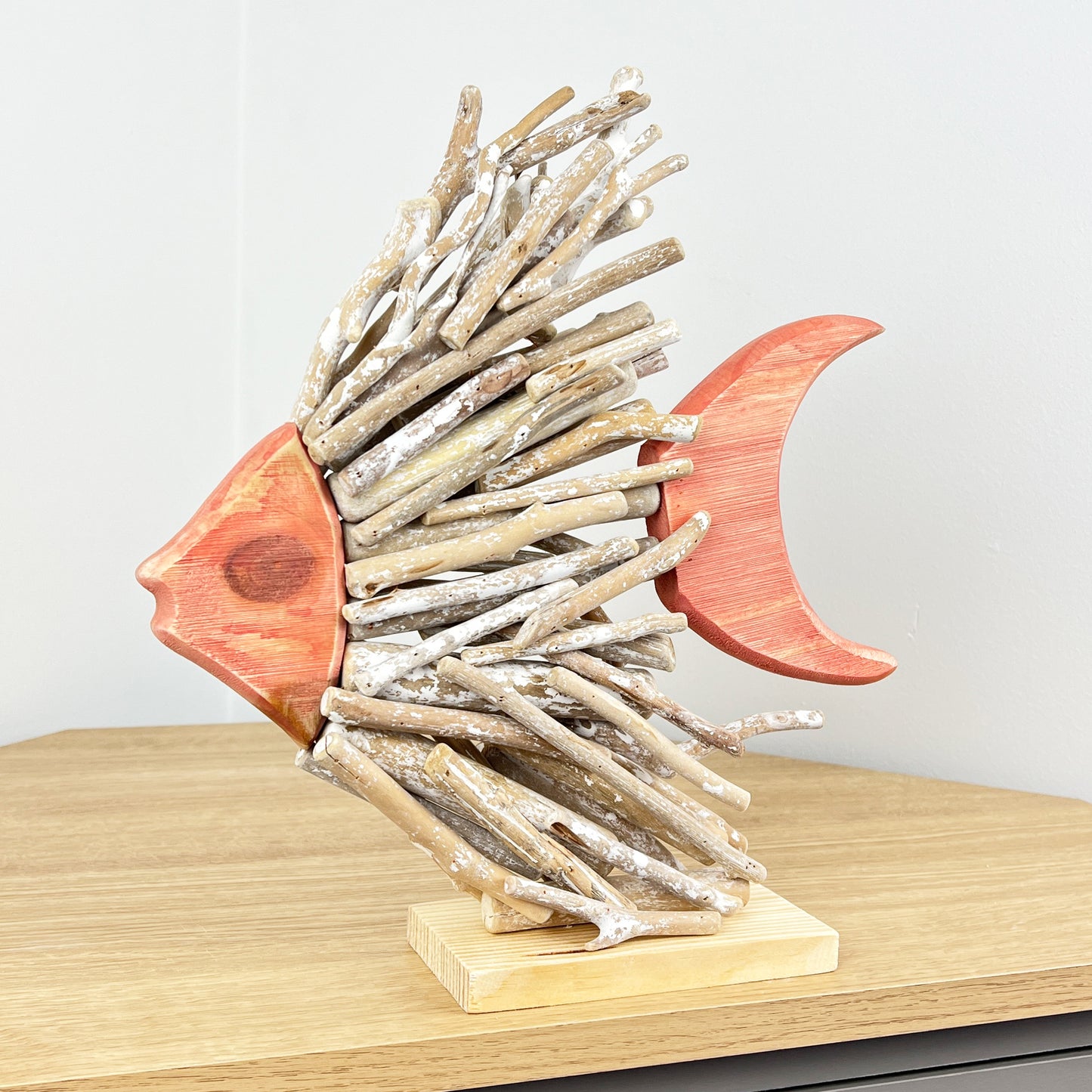 Large Driftwood Tropical Fish Sculpture