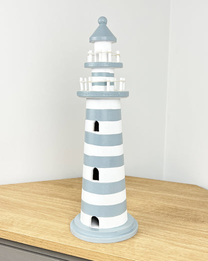 15" Wooden Lighthouse Ornament