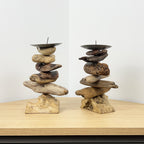 Pair of Driftwood Candle Holders