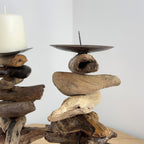 Pair of Driftwood Candle Holders