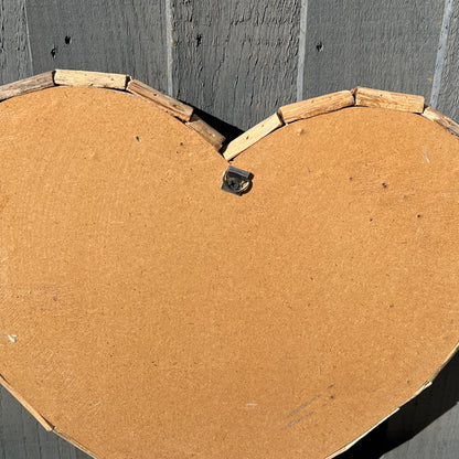 Driftwood Heart Wall Mirror