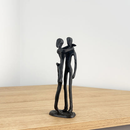 17cm Small Metal Couple Sculpture