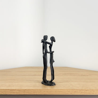 17cm Small Metal Couple Sculpture