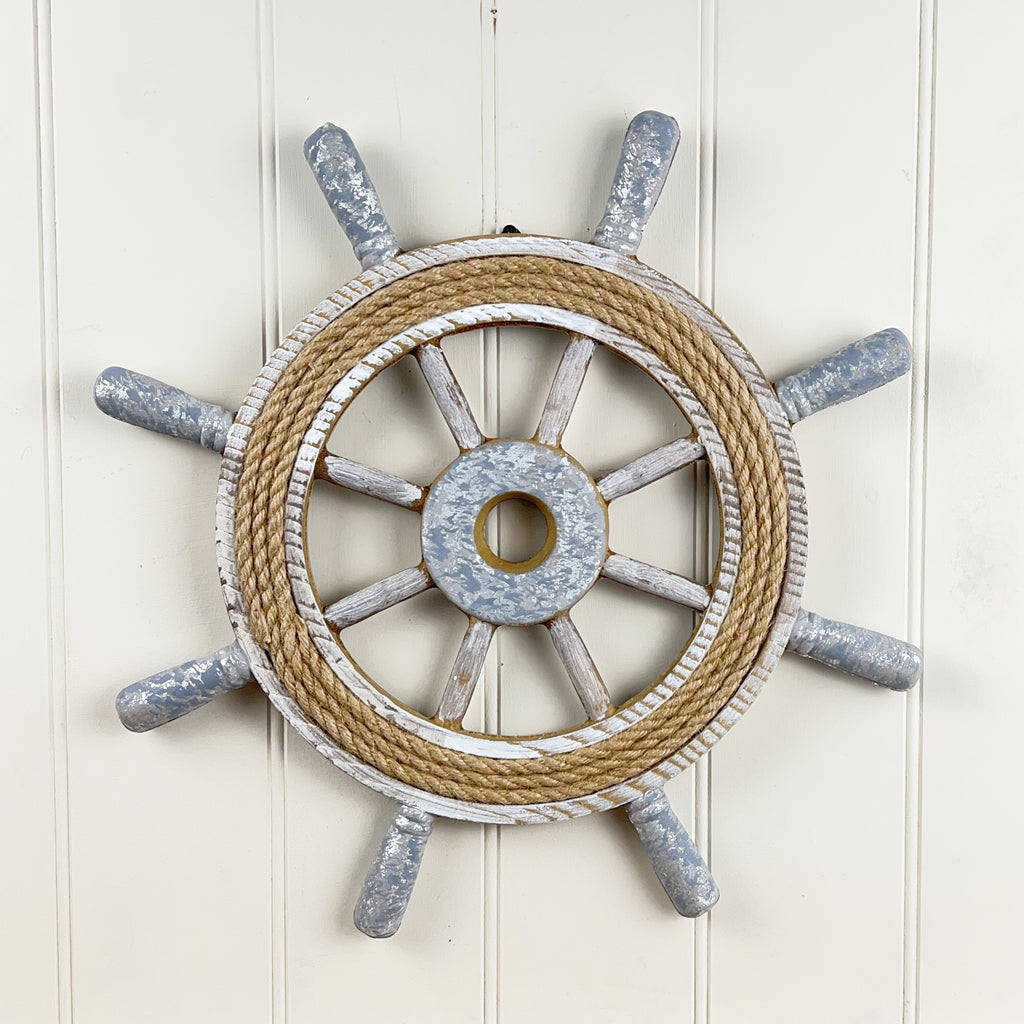 40cm Ships Wheel Wall Hanging Decoration