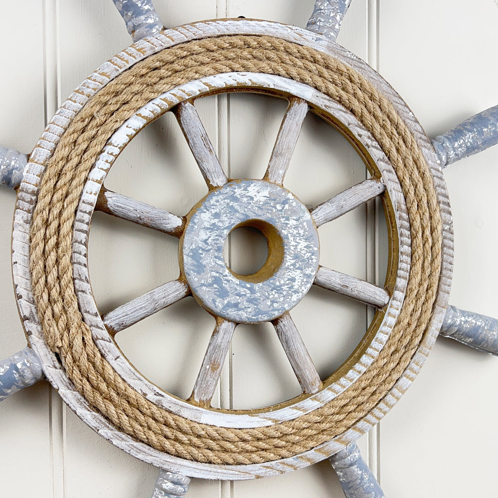 40cm Ships Wheel Wall Hanging Decoration