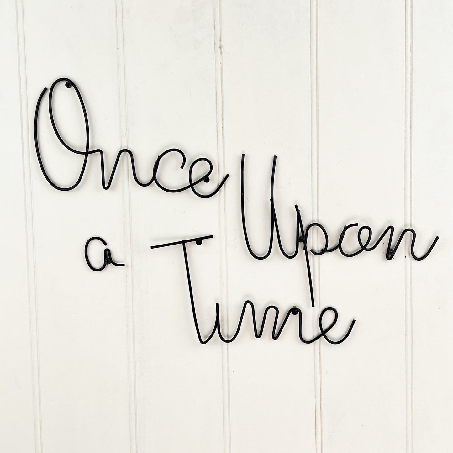 Once Upon a Time Wire Words Wall Art