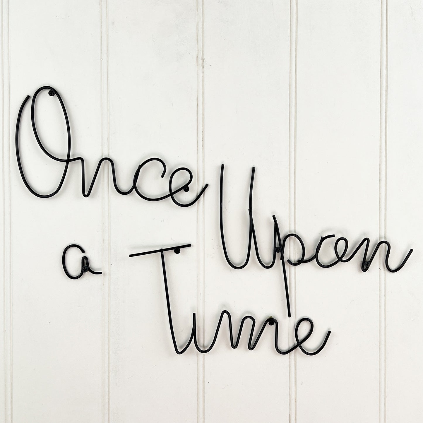 Once Upon a Time Wire Words Wall Art