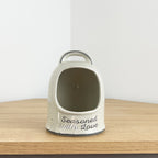 Grey 'Seasoned with Love' Salt Pig - Ceramic