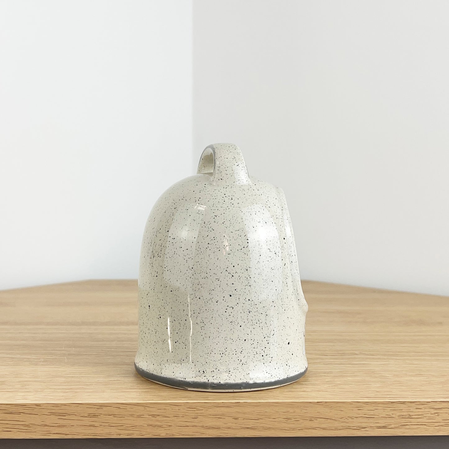 Grey 'Seasoned with Love' Salt Pig - Ceramic