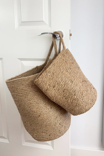 Woven Jute Hanging Storage Bag