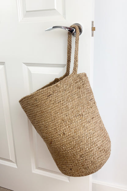 Woven Jute Hanging Storage Bag