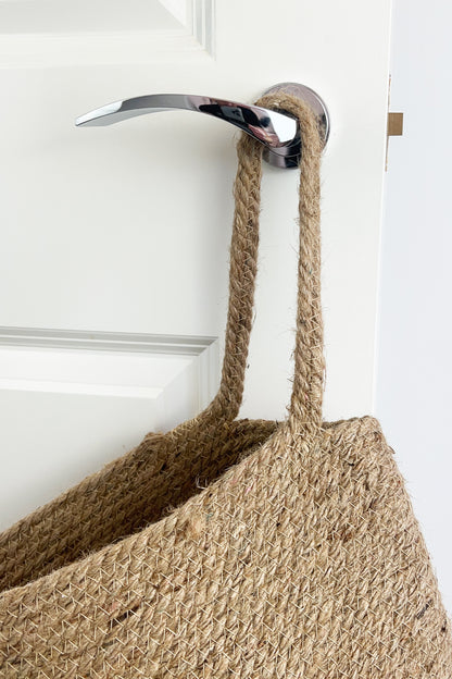 Woven Jute Hanging Storage Bag