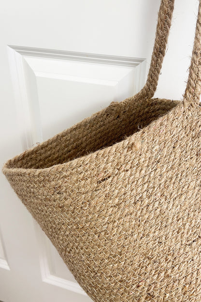 Woven Jute Hanging Storage Bag