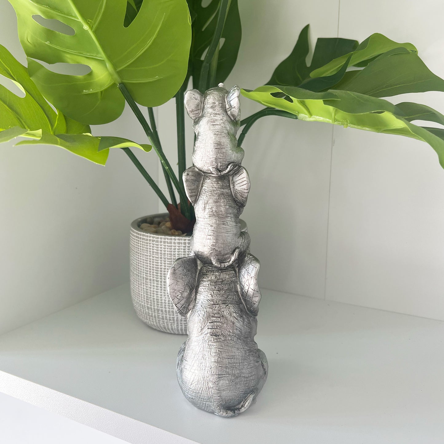 3 Wise Elephants Ornament