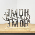 Silver 'Home Sweet Home' Word Ornament