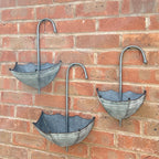 Set of 3 Umbrella Garden Wall Planters