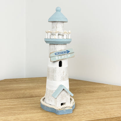 29cm 'This Way to the Beach' Lighthouse Ornament