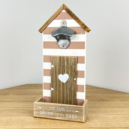 Beach Hut Wall Mounted Bottle Opener